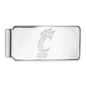 10k White Gold U of Cincinnati Money Clip